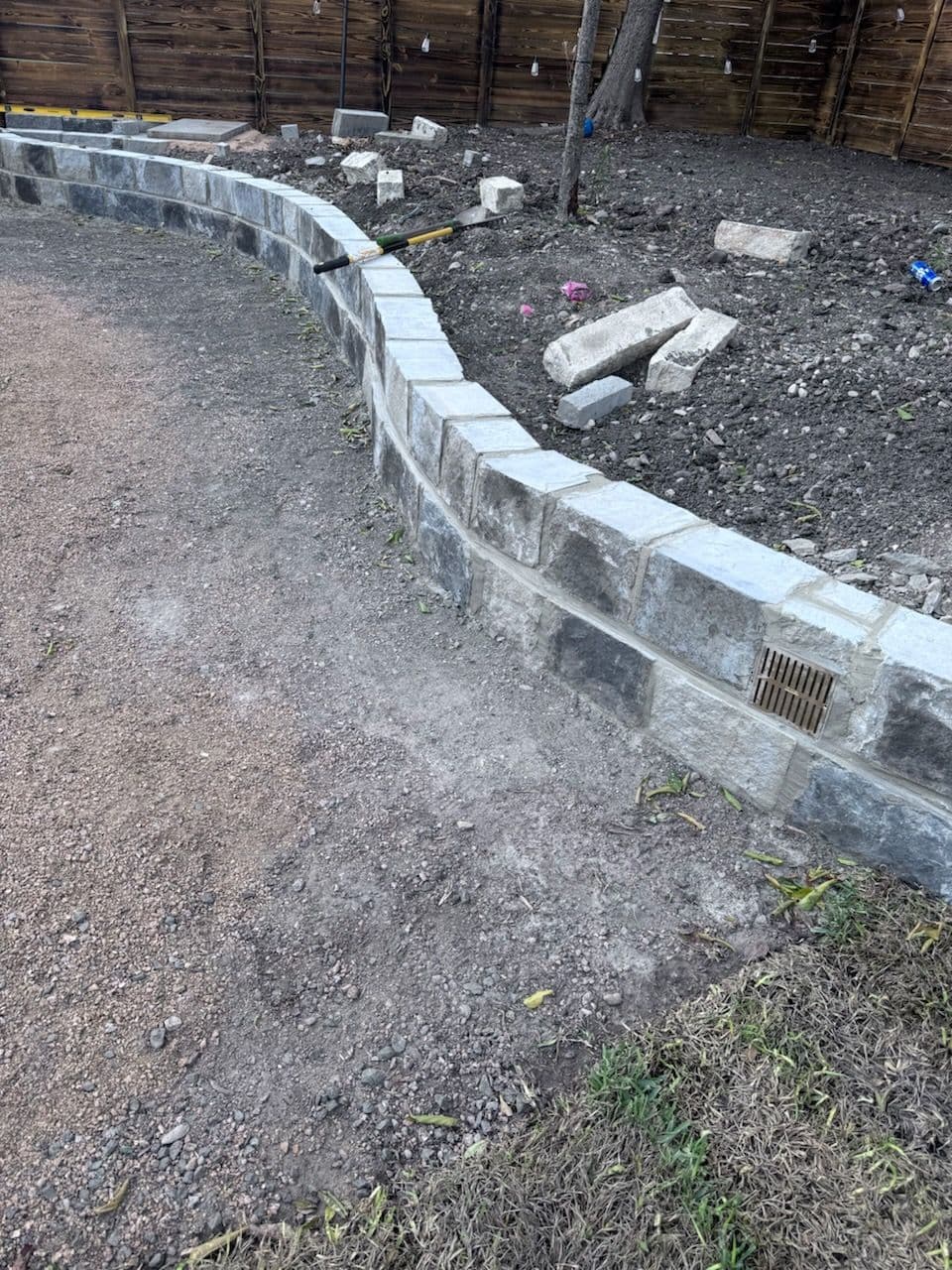 Project Chopped Stone Retaining Wall Enhancement image